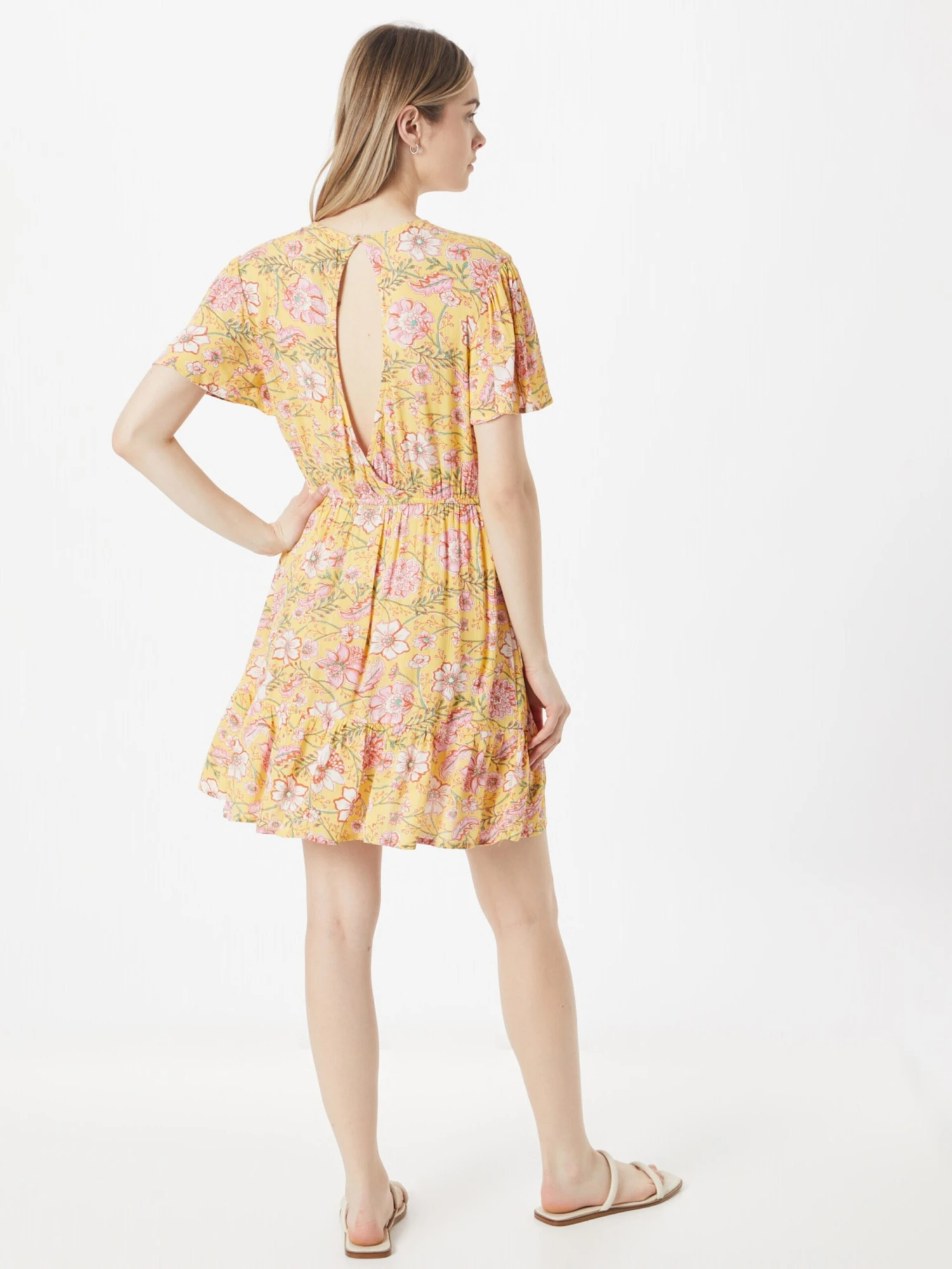 Billabong Mini Jurken Jurk Dames Perzik 6 Billabong Mini Jurken Jurk Dames Perzik - Afbeelding 4