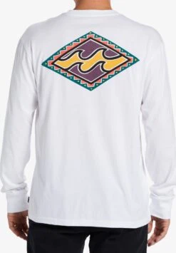 Billabong Crayon Wave Abyzt - Longsleeve - Wht