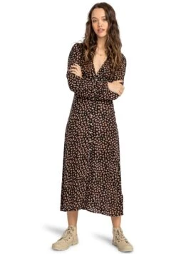 Billabong Cool NightsWvdr Mul1 - Maxi-Jurk - Black Pebble