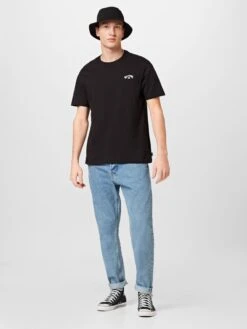 Billabong T-shirts Shirt Heren Zwart -Billabong 37623d375046a9570ba33d8118c389d5