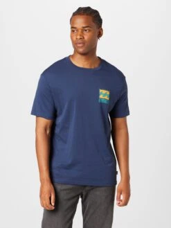 Billabong T-shirts Shirt STAMP Heren Marine / Hemelsblauw -Billabong 560bbe72a7f79a366032d239206bf3f7