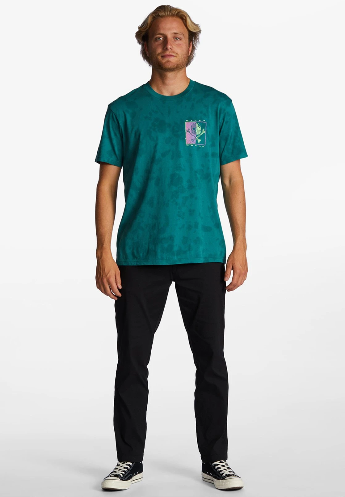 Billabong Boxed In - T-Shirt Print - Teal 4 Billabong Boxed In - T-Shirt Print - Teal - Afbeelding 2
