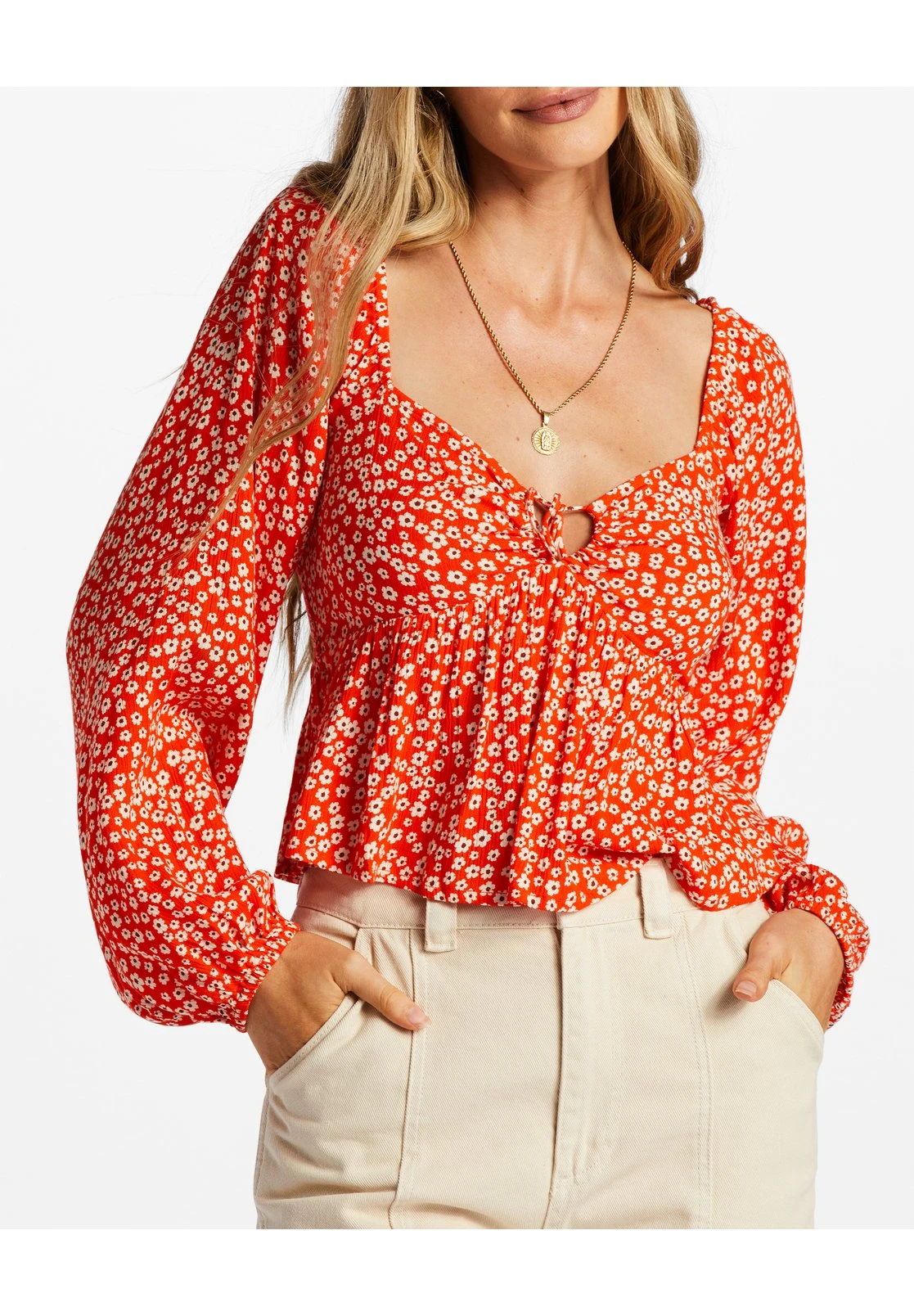 Billabong Your Fav - Crop - Blouse - Orange 7 Billabong Your Fav - Crop - Blouse - Orange - Afbeelding 5