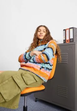 Billabong Boundary Mock - Fleece Trui - Shallow Sea