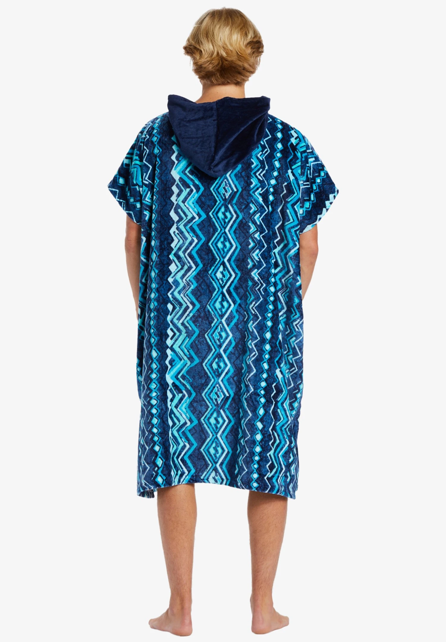 Billabong Hooded Towel Unisex - Badjas - Blue Haze 4 Billabong Hooded Towel Unisex - Badjas - Blue Haze - Afbeelding 2