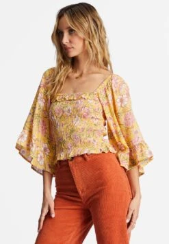Billabong Be My BabeÀ Manches Cloche- Blouse - Golden Peach -Billabong 739c41f6f770427ab5721ae07cf77035