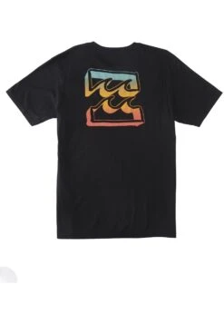 Billabong Crayon Wave - T-Shirt Print - Blk