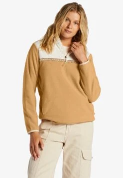 Billabong Boundary Lite Col Montant - Fleece Trui - Beige