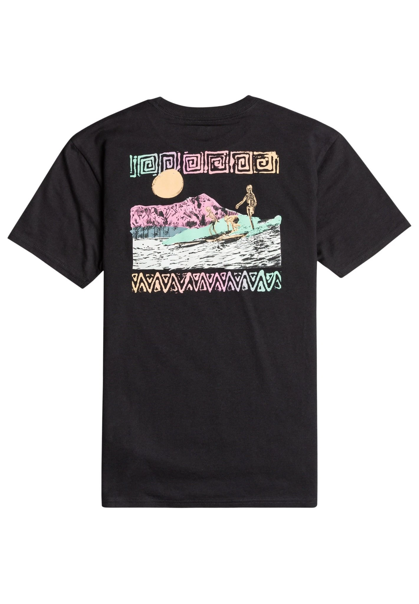 Billabong Party Wave - T-Shirt Print - Blk 3 Billabong Party Wave - T-Shirt Print - Blk