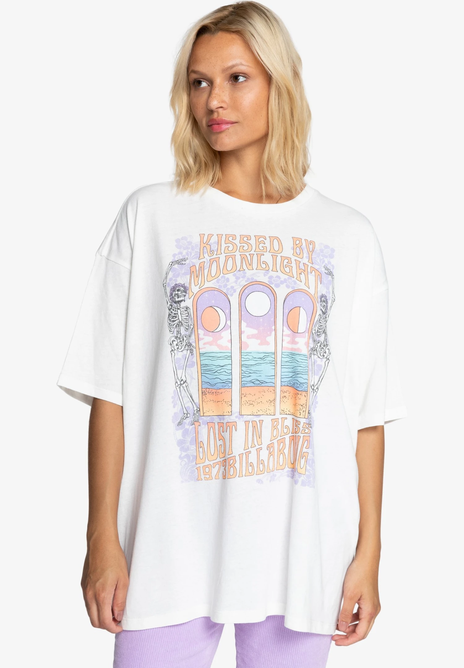 Billabong Moonlight Kiss Png0 - T-Shirt Print - White 3 Billabong Moonlight Kiss Png0 - T-Shirt Print - White
