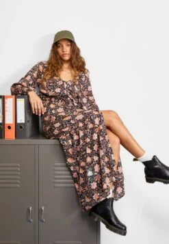 Billabong Daring Heart - Maxi-Jurk - Black Pebble