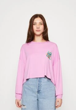 Billabong Beach Boyfriend Crop - Longsleeve - Bright Orchid