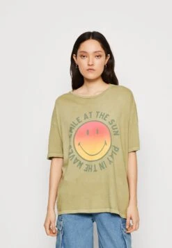 Billabong Smiley True Boy Tee - T-Shirt Print - Split Pea