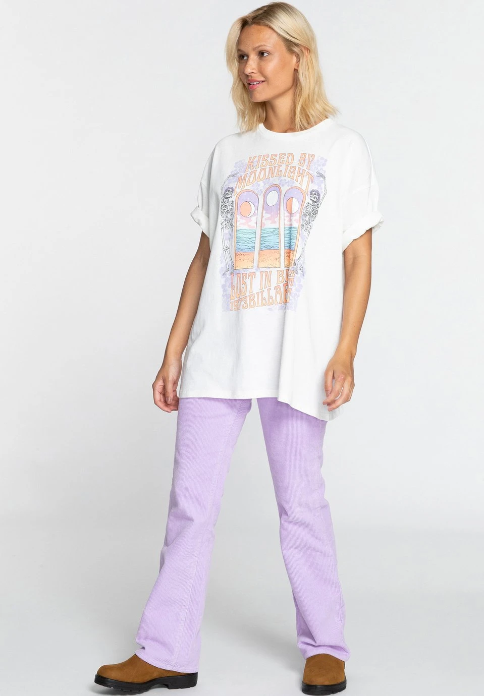 Billabong Moonlight Kiss Png0 - T-Shirt Print - White 4 Billabong Moonlight Kiss Png0 - T-Shirt Print - White - Afbeelding 2