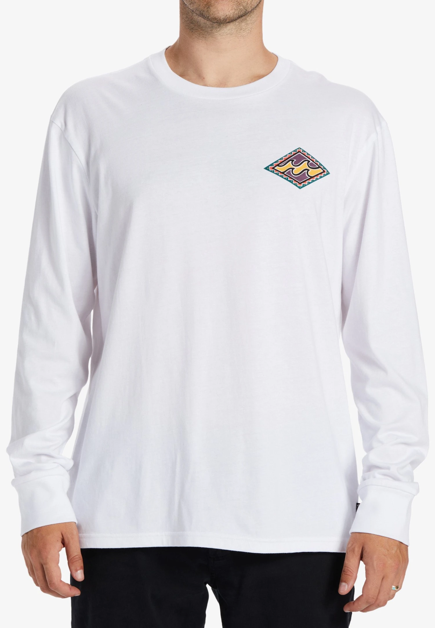 Billabong Crayon Wave Abyzt - Longsleeve - Wht 5 Billabong Crayon Wave Abyzt - Longsleeve - Wht - Afbeelding 3