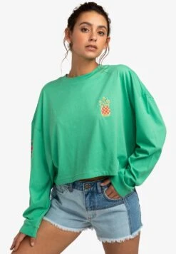 Billabong Beach Boyfriend Crop - Longsleeve - Sweet Grass