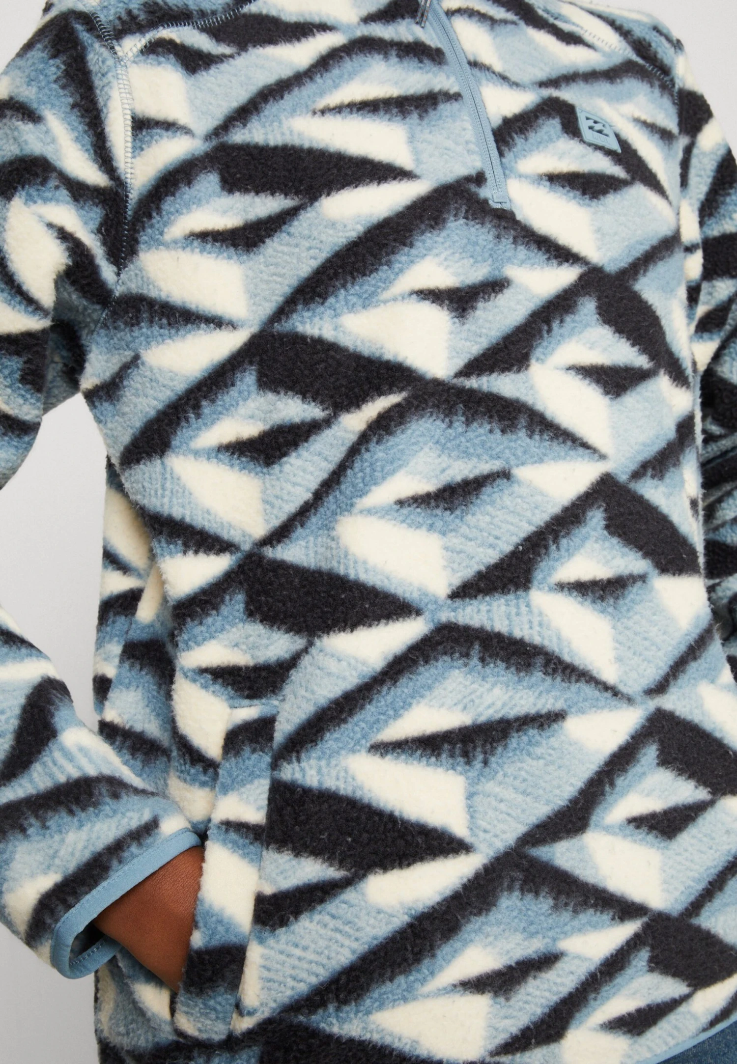 Billabong Boundary Mock - Fleece Trui - Blue Horizon 8 Billabong Boundary Mock - Fleece Trui - Blue Horizon - Afbeelding 6