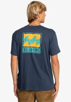 Billabong Stamp- T-Shirt Print - Blue