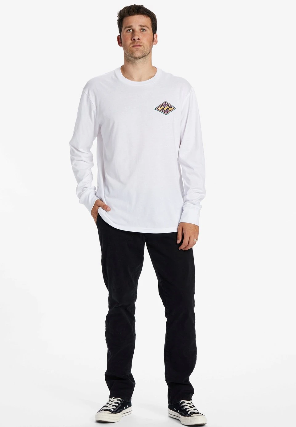 Billabong Crayon Wave Abyzt - Longsleeve - Wht 4 Billabong Crayon Wave Abyzt - Longsleeve - Wht - Afbeelding 2