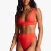 Billabong Up RemiMit Tiefem Au - Bikinitop - Bright Poppy