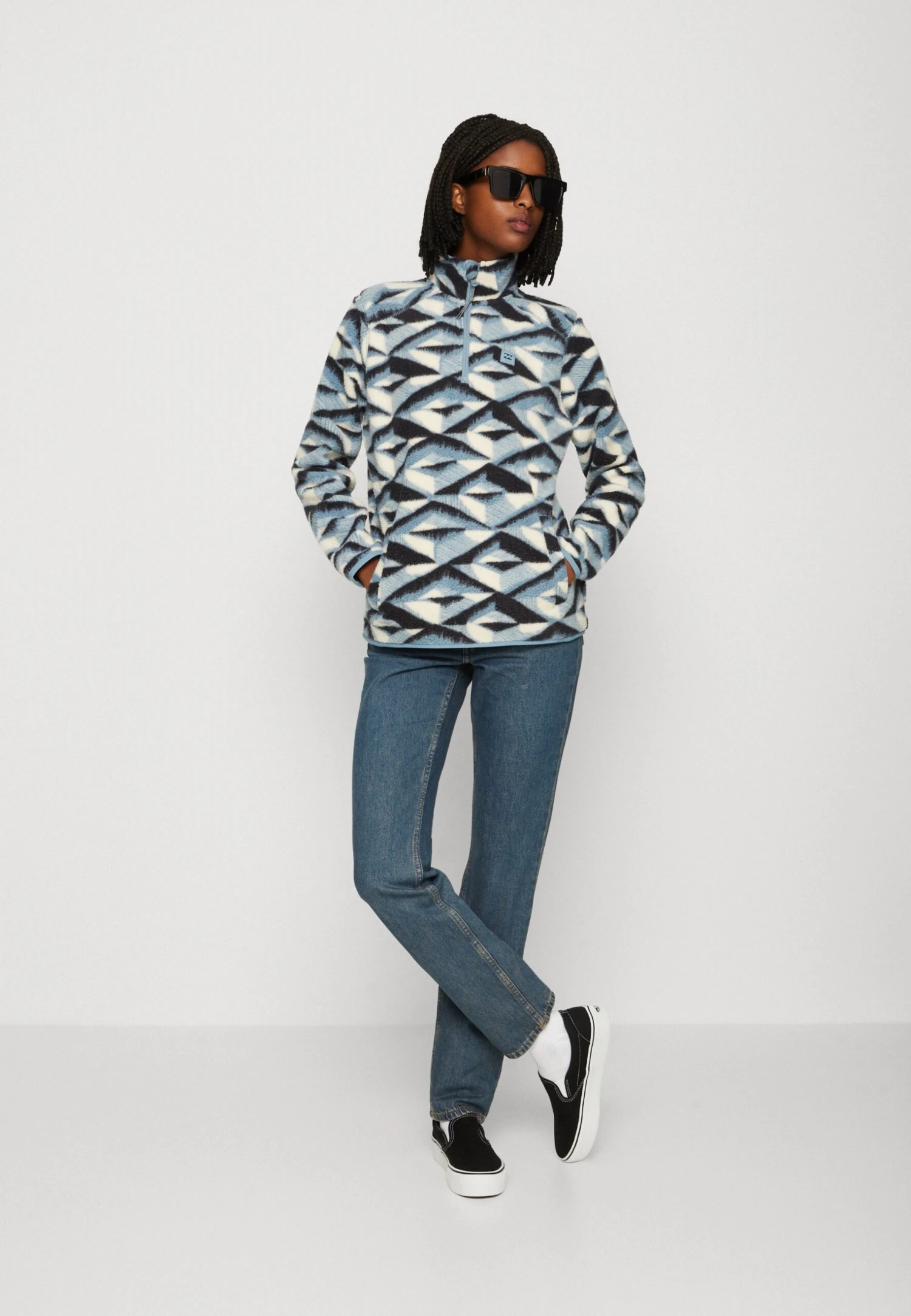 Billabong Boundary Mock - Fleece Trui - Blue Horizon 4 Billabong Boundary Mock - Fleece Trui - Blue Horizon - Afbeelding 2