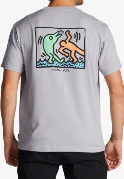 Billabong Dolphin Dance - T-Shirt Print - Grey Violet