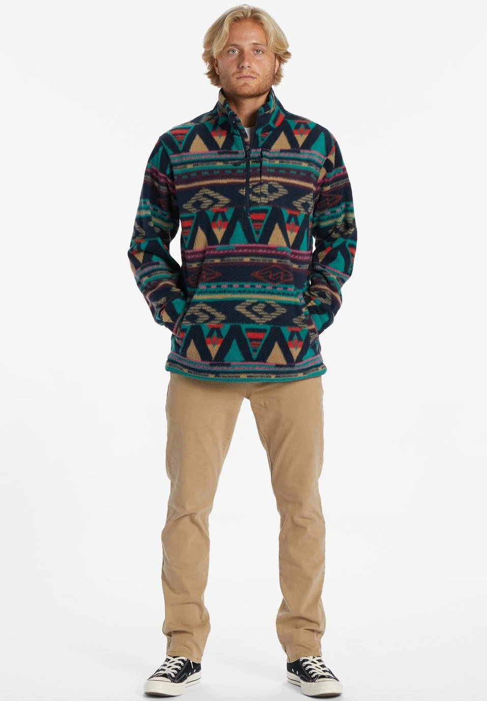 Billabong Boundary-Demi-Zip Col Montant PourAby - Fleece Trui - Nvy 4 Billabong Boundary-Demi-Zip Col Montant PourAby - Fleece Trui - Nvy - Afbeelding 2