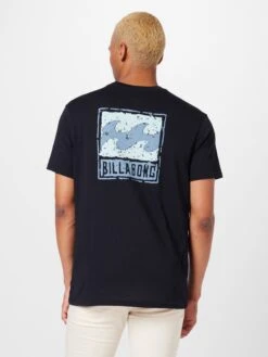 Billabong T-shirts Shirt STAMP Heren Zwart -Billabong d578582a26dce04eb05c118403183341