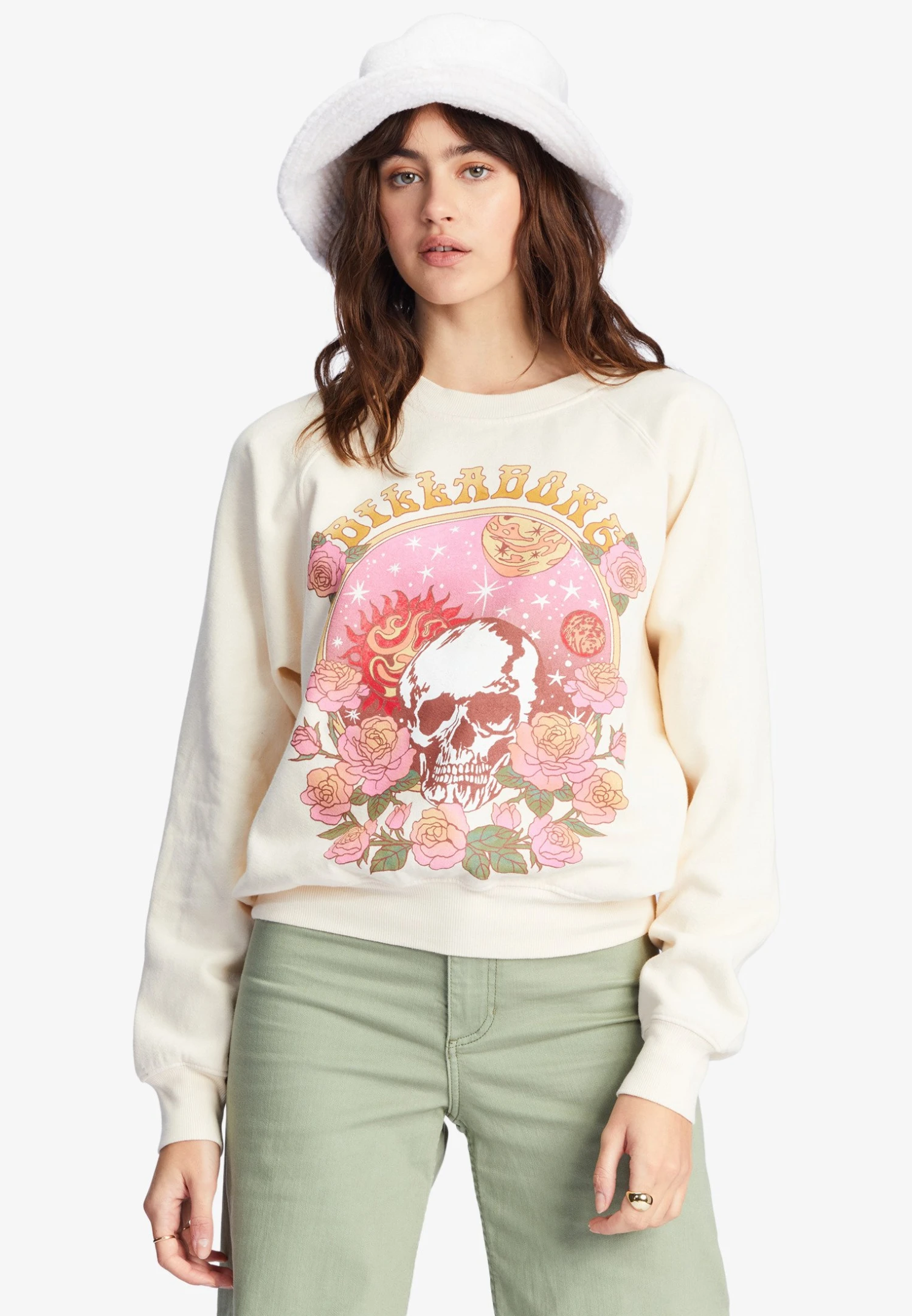 Billabong Sweater - Antique White 3 Billabong Sweater - Antique White