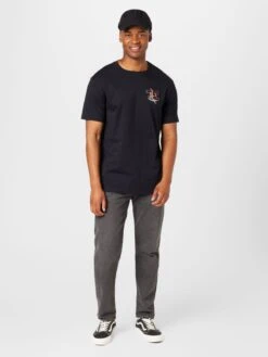 Billabong T-shirts Shirt VIBORA Heren Zwart -Billabong e79d546e3bfb1bedc2bd5789f0c91f7f