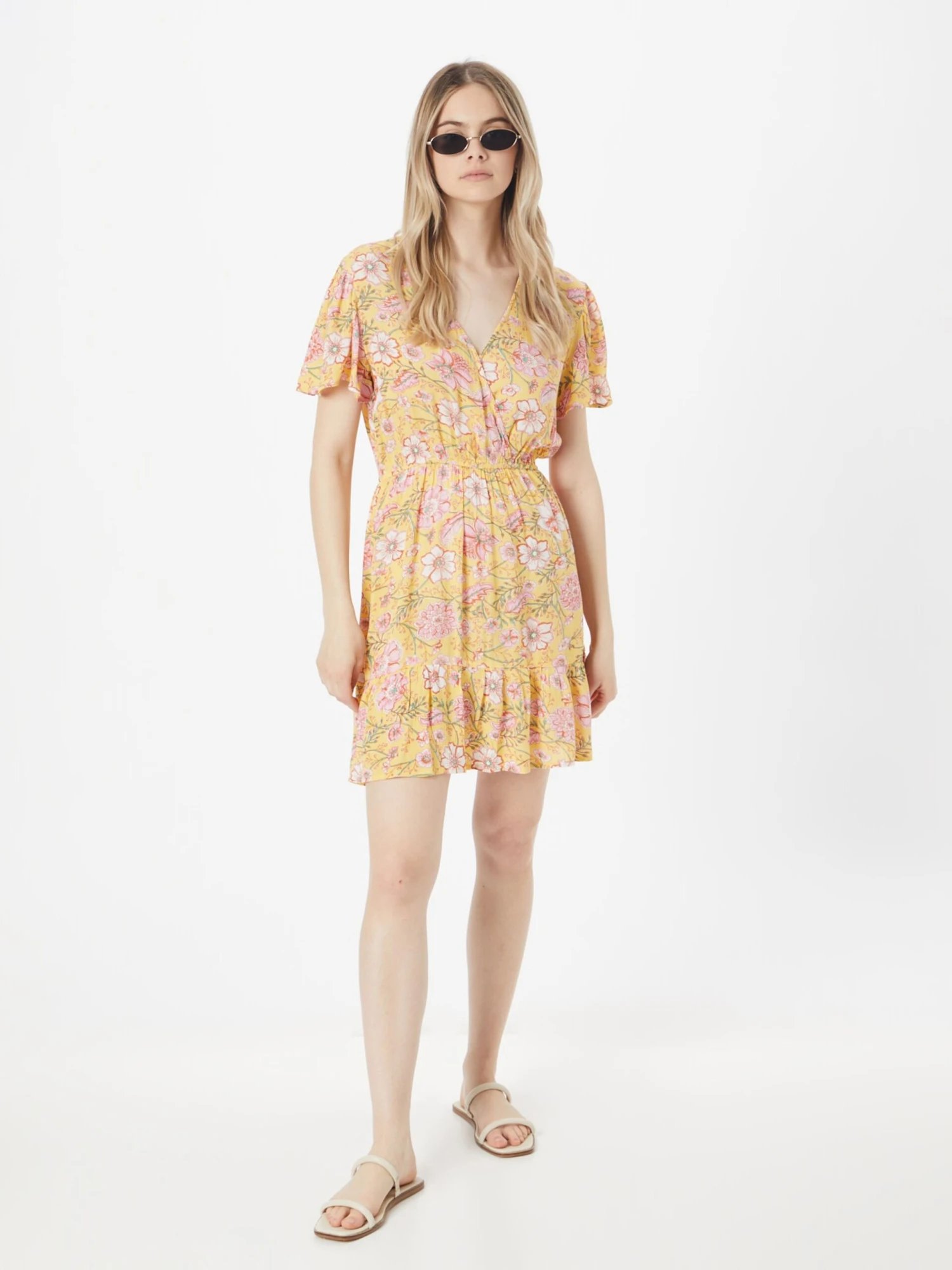 Billabong Mini Jurken Jurk Dames Perzik 7 Billabong Mini Jurken Jurk Dames Perzik - Afbeelding 5