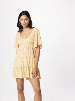 Billabong Mini Jurken Jurk Take A Chance Dames Perzik -Billabong fd8526ff597083cdaf2bb6fb7ddcc81c